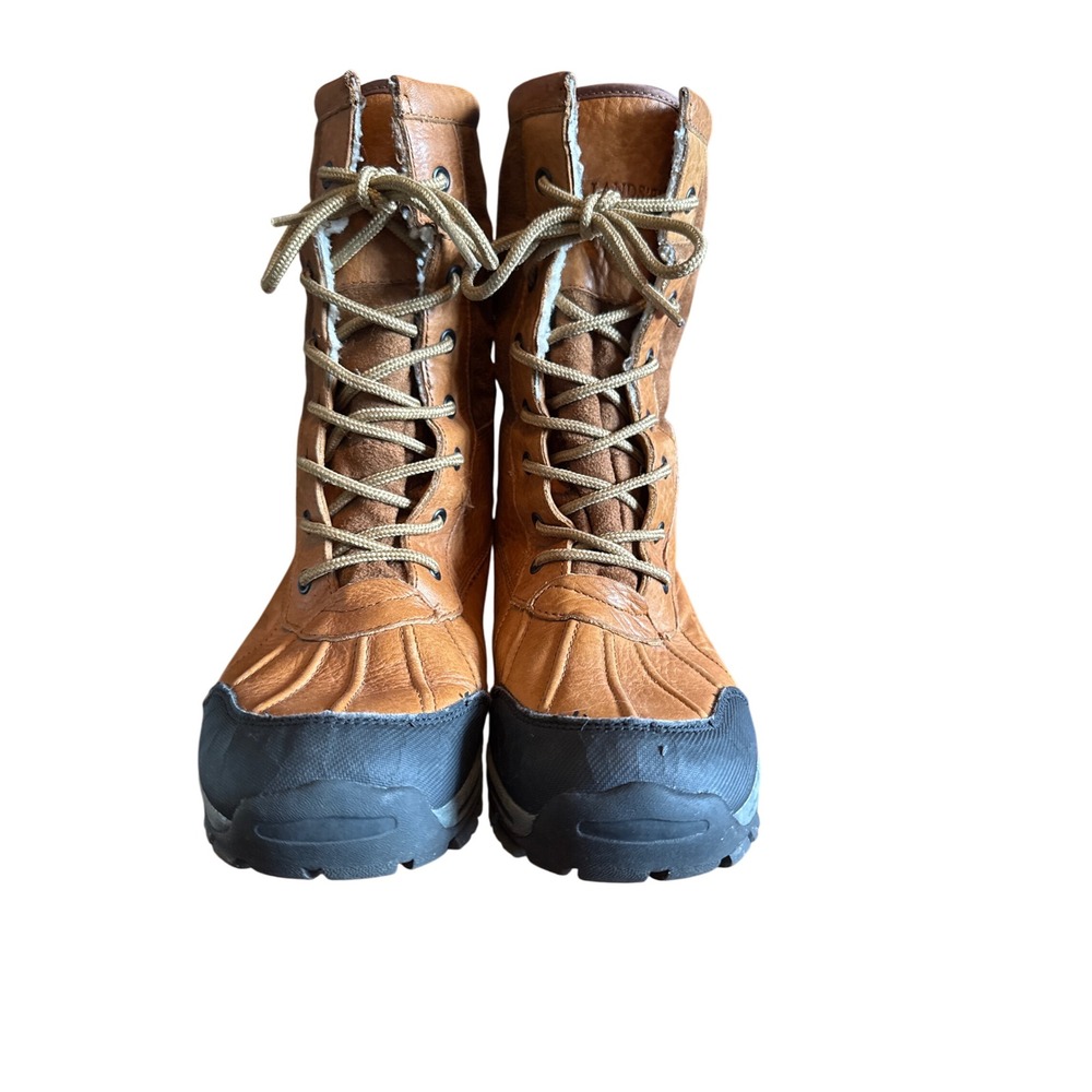 Women's Tan and Black Boots